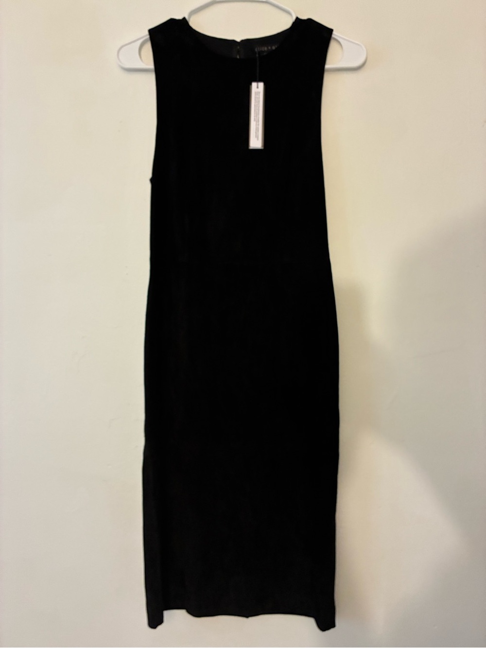 Alice and Olivia Lambskin Suede Dress